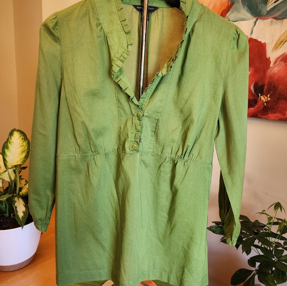 Banana Republic Green Blouse